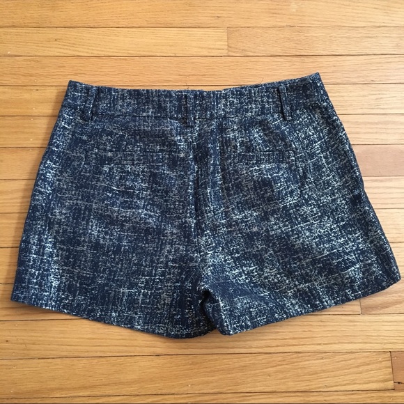 Madewell Navy/Metalic Gold Woven Shorts - Picture 2 of 4